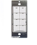 Wattstopper LMSW-108-I Digital Wall Switch, 8-Button with Infrared, Ivory