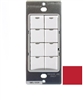 Wattstopper LMSW-108-R Digital Wall Switch, 8-Button with Infrared, Red