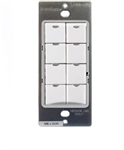 Wattstopper LMSW-108-W Digital Wall Switch, 8-Button with Infrared, White