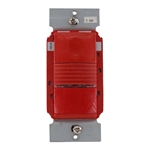 Wattstopper PW-100-R PIR Wall Switch Occupancy Sensor, 120/277V, Red