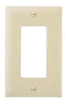 Wattstopper TP26ICC100 Thermoplastic 1-Gang Decorator Wall Plate, Ivory