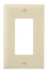 Wattstopper TP26ICC100 Thermoplastic 1-Gang Decorator Wall Plate, Ivory