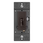 Wattstopper TSD4FBL3P 0-10V Fluorescent/ LED Single Pole/3-Way Toddle Slide Dimmer, Preset, Brown