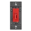 Wattstopper TSD703PTURED Trademaster 450W Tru-Universal Singple Pole/ 3-Way Toggle Slide Dimmer, Preset, Red