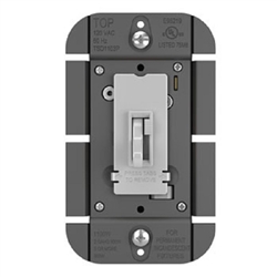 Wattstopper TSDLV703PGRY 700VA Single Pole/3-Way Low Voltage Toggle Slide Dimmer, Gray