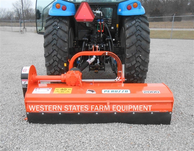 Peruzzo Bull Super 2200 Kubota Orange Flail Mower