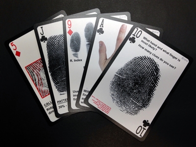 Playing Cards - Searching Smart Clues for Latent Print Examiners