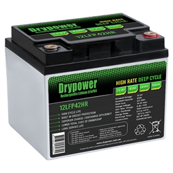 Drypower 12.8V 42Ah High Rate Lithium Iron Phosphate (LiFePO4)