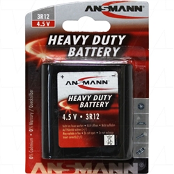 5013091 Ansmann 3R12 4.5V Heavy Duty Battery. Replaces 3R12, 3R12A, 3LR12, MN1203, 1289
