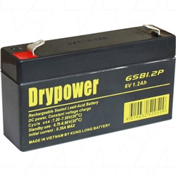 Drypower 6V 1.2Ah Sealed Lead Acid Battery