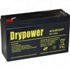 Drypower 6V 12Ah Sealed Lead Acid Battery (Replaces Panasonic LC-R0612P)