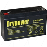 Drypower 6V 12Ah Sealed Lead Acid Battery (Replaces Panasonic LC-R0612P)