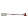 Female Tamiya Connector to Male T-Plug Deans Style Connector. 85mm with 16AWG leads.