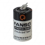 Fanso ER14250H/2PT 1/2AA size 3.6V single pin each end