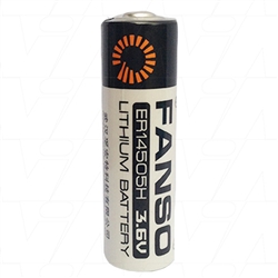 Fanso ER14505H AA size 3.6V 2600mAh High Capacity Lithium Thionyl Chloride Battery - Bobbin Type (MBU)