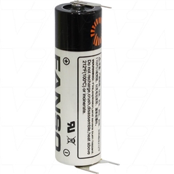 Fanso ER14505H/3PF AA size 3.6V 2700mAh Lithium Thionyl Chloride Battery - Bobbin Type with S+ D- 10mm Pins