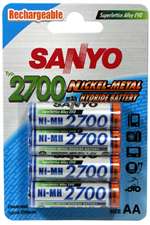 AA Sanyo HU-3UG 2700mAh Ni-MH