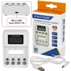 NC4450USB 1-4 cell automatic standard charger for AA & AAA NiMH cells with LCD display. USB input via Micro USB.