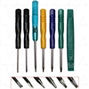 Specialised screwdriver set containing torx T5, T6, T8, T-, T+, Pentalobe & plastic spudger
