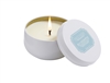 Blu Eucalyptus Candle In White Tin 6oz Ctn. 6