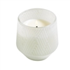 Balsam Fir & Cedar candle in white decorative glass 5oz. ctn. 6