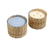 Blue Seaside 3 Wick Handwoven Candle 21oz. Ctn. 4