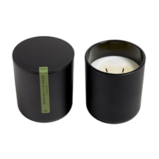 Coastal Balsam 2 Wick Candle In Black Vessel W/Lid 10oz. Ctn. 6