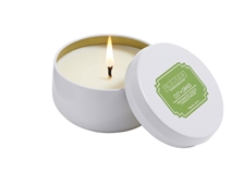 Cut Grass candle in white tin 6oz. ctn. 6