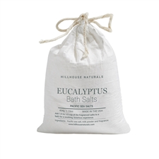 Eucalyptus bath salts in drawstring bag 16oz. ctn. 6