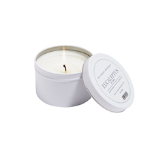 Eucalyptus Candle In White Tin 5oz. Ctn. 6