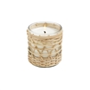 Eucalyptus candle in bamboo wrapped glass 7oz.  Ctn.6