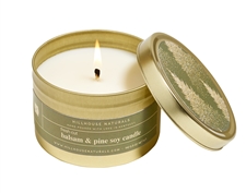 Fresh Cut Balsam & Pine Candle in gold Tin 5oz Ctn. 6