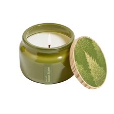 Fresh Cut Balsam & Pine Candle in Green Jar w/lid 8.5oz. Ctn.6