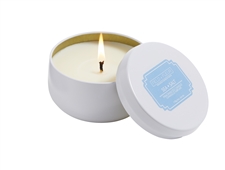 Sea Salt Candle In White Tin 6oz. Ctn. 6