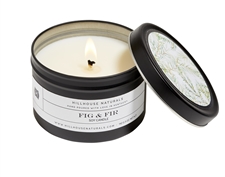 Fig & Fir Candle In black tin 5oz Ctn. 6