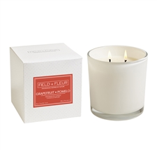 Grapefruit Pomelo 2 wick candle in white glass 12oz. Ctn. 6