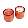 Grapefruit Pomelo 1 wick candle in colored glass 8oz. ctn.6