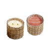 Grapefruit Pomelo 2 wick handwoven candle  12oz. Ctn. 6