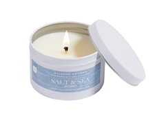 Salt & Sea Candle In White Tin 6oz. Ctn. 6