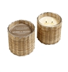 Myrrh Wood 2 Wick Handwoven Candle 12oz. Ctn. 6