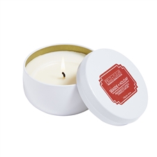 Seaside Holiday Candle In White Tin 6oz. Ctn. 6