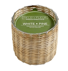White Pine 2 Wick Handwoven Candle 12oz. Ctn. 6
