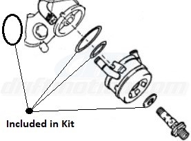2JZ-GTE Stock Oil Cooler O-ring Kit