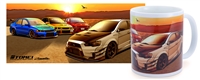 TOMEI MUG WHITE EVO SUNSET LAKE KAWAGUCHI