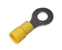 12-10 1/4" Vinyl Ring Terminals