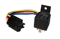 Automotive Relay Socket & Pigtail 30 AMP 6" (Plastic)