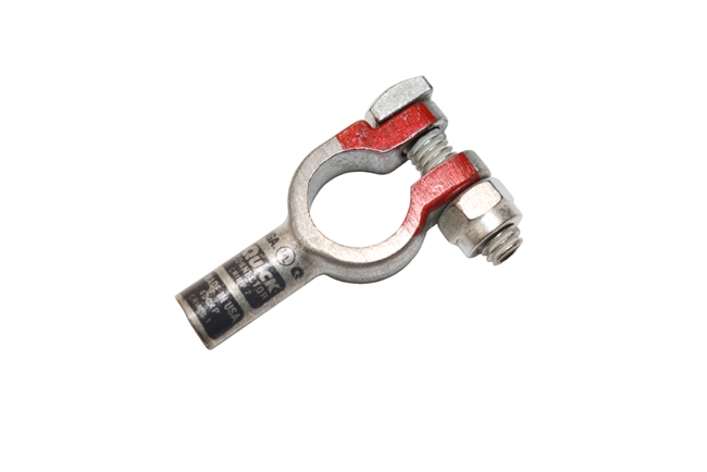 4 GA POS Battery Terminal - Top Post - Straight - Crimpable