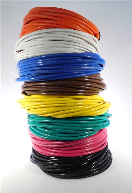MTW Hook-up Wire: 14 AWG, 2500ft reel (PN# MTW14GY25)