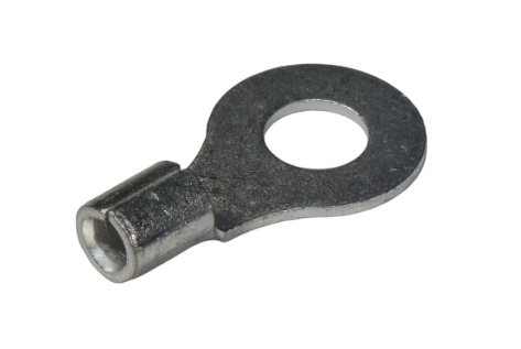 12-10 GA 1/4" BARE Ring Terminal - Non-Insulated
