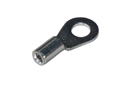 16-14 GA #8 BARE Ring Terminal - Non-Insulated